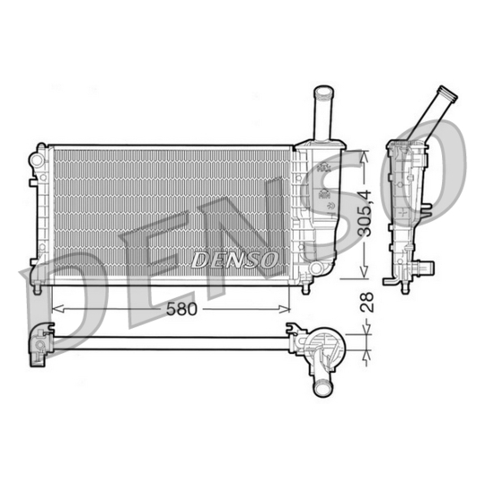 DRM09108 - Radiator, engine cooling 