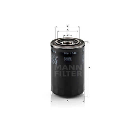 WP 1045 - Oil filter 