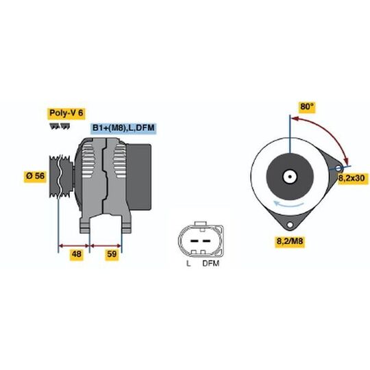 0 986 048 160 - Generator 