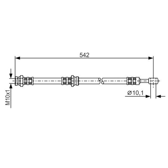 1 987 476 652 - Brake Hose 