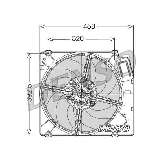 DER09028 - Fan, radiator 