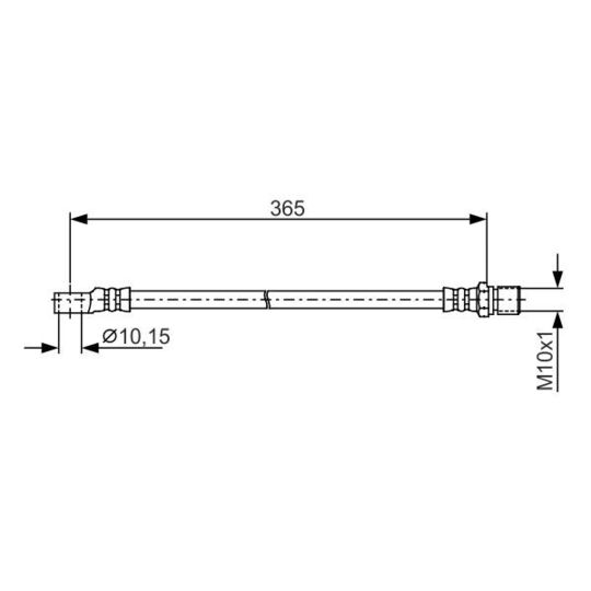 1 987 476 412 - Brake Hose 