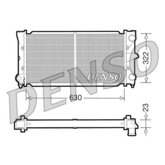 DRM32025 - Radiator, engine cooling 