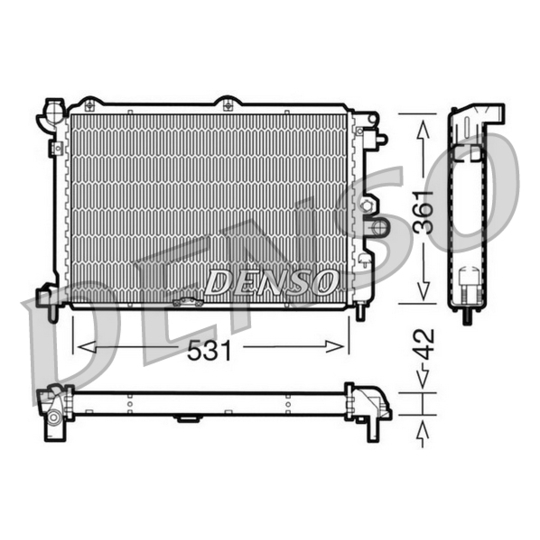 DRM20025 - Radiaator, mootorijahutus 