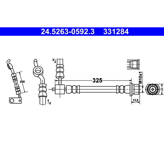 24.5263-0592.3 - Brake Hose 