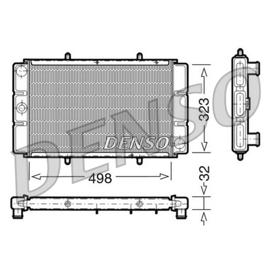 DRM24010 - Radiaator, mootorijahutus 