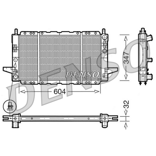 DRM10086 - Radiator, engine cooling 