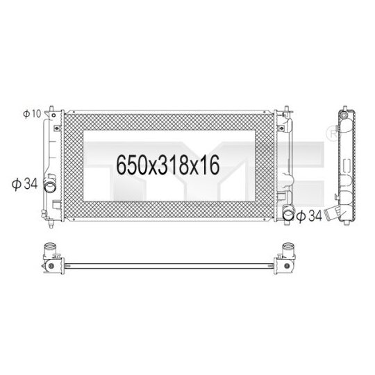 736-1006 - Radiaator, mootorijahutus 