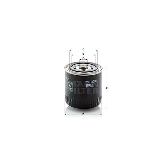W 920/11 - Oil filter 