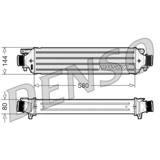 DIT09108 - Intercooler, charger 