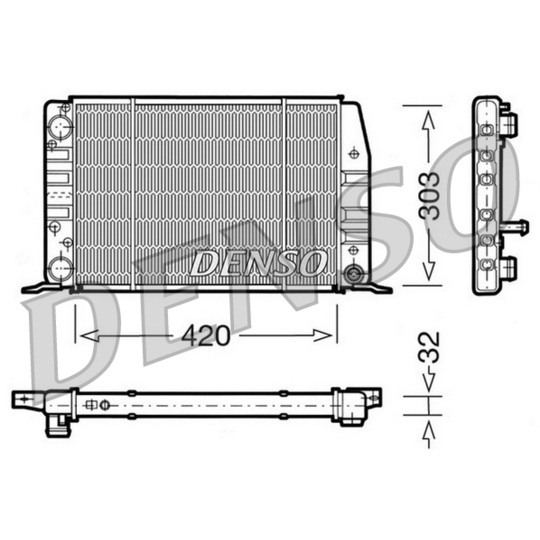 DRM02012 - Radiaator, mootorijahutus 