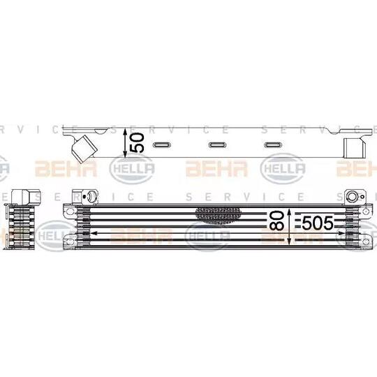 8MO 376 783-781 - Oljekylare, motor 