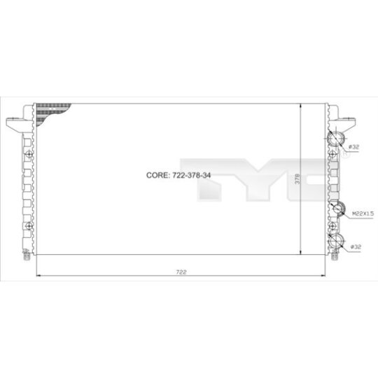 737-0012 - Radiator, engine cooling 