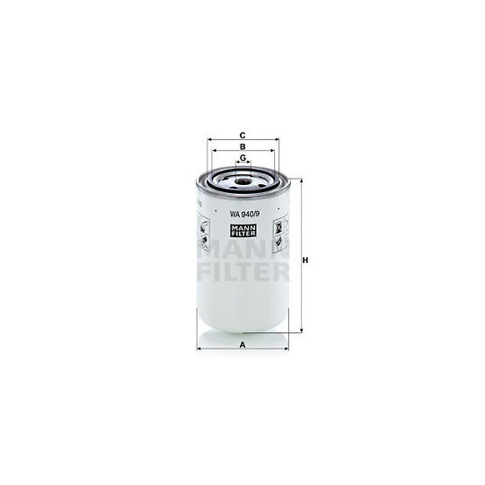 WA 940/9 - Coolant filter 