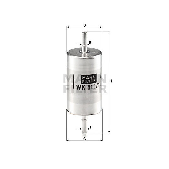WK 511/1 - Fuel filter 