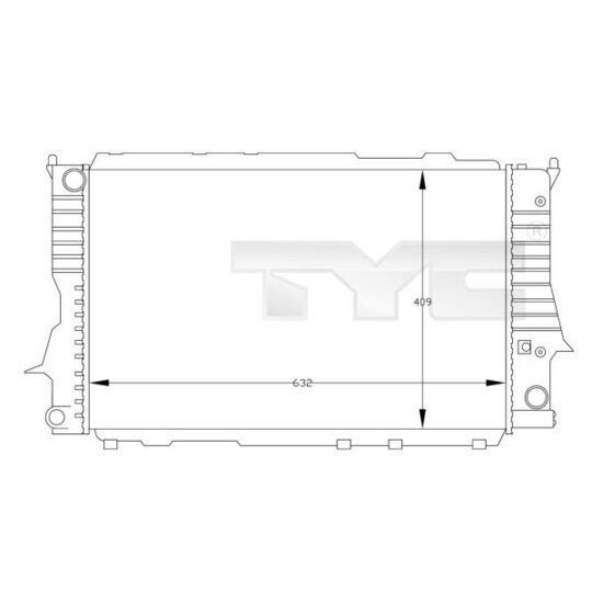 702-0030 - Radiator, engine cooling 