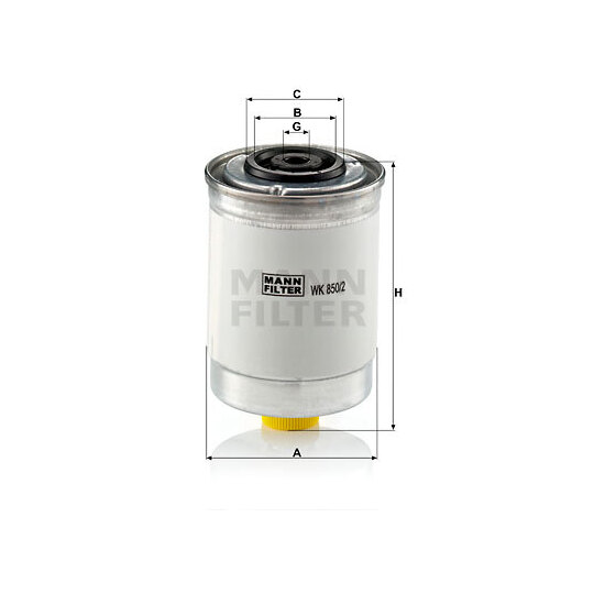 WK 850/2 - Fuel filter 