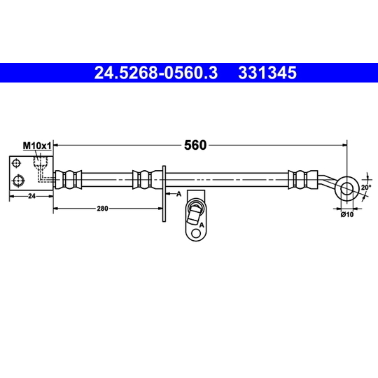 24.5268-0560.3 - Brake Hose 