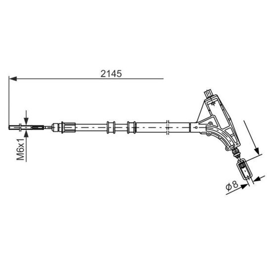 1 987 477 592 - Cable, parking brake 