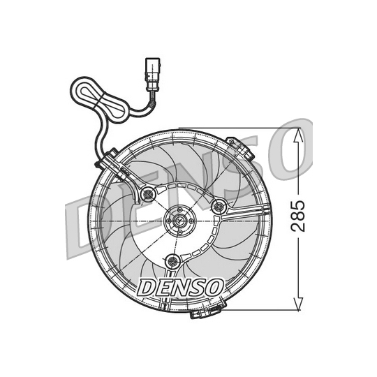 DER02005 - Fan, radiator 