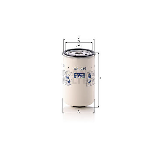 WK 723/6 - Fuel filter 