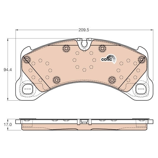 GDB2004 - Brake Pad Set, disc brake 