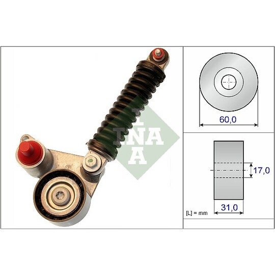 533 0107 10 - Sträckare, flerspårsremrem 