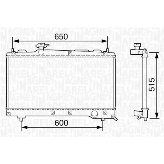 350213116800 - Radiator, engine cooling 