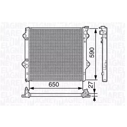 350213137400 - Radiator, engine cooling 