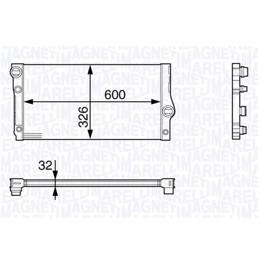 350213140600 - Radiator, engine cooling 