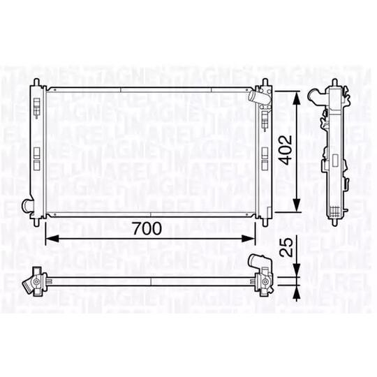 350213135100 - Radiaator, mootorijahutus 