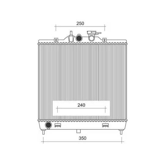 350213110800 - Radiator, engine cooling 