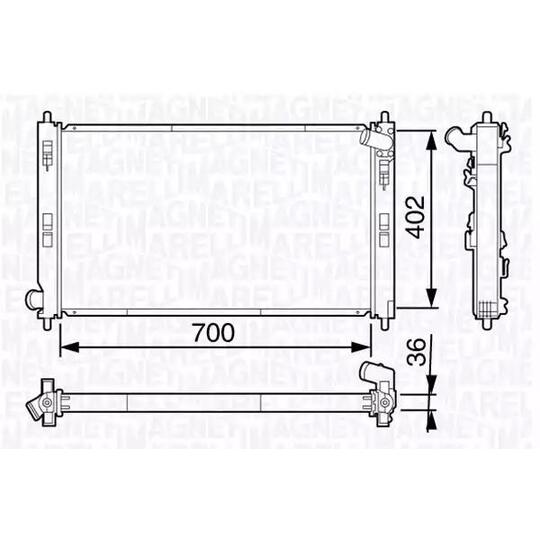 350213134900 - Radiaator, mootorijahutus 