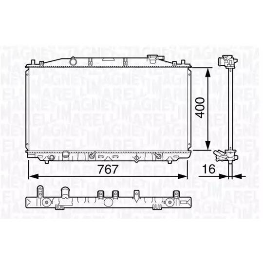 350213133900 - Radiator, engine cooling 