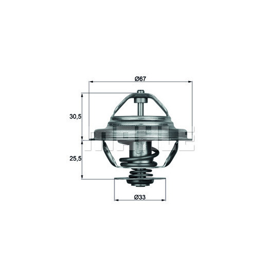 TX 27 80D - Thermostat, coolant 