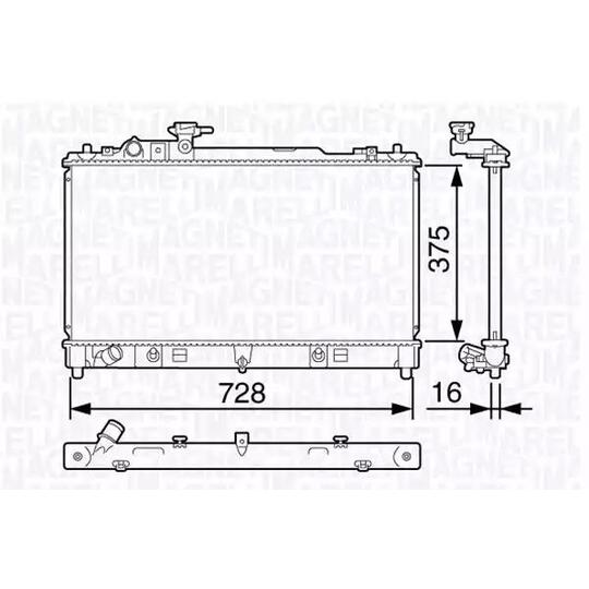 350213134600 - Radiaator, mootorijahutus 