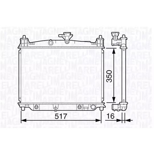 350213134400 - Radiaator, mootorijahutus 