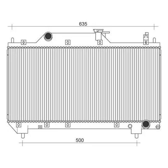 350213116600 - Radiator, engine cooling 