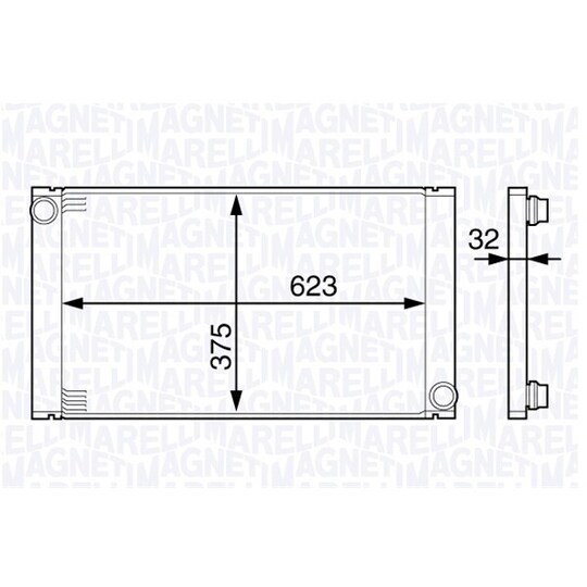 350213139600 - Radiator, engine cooling 