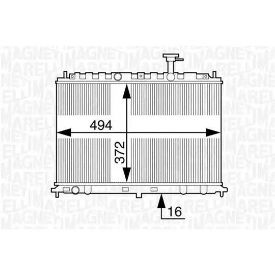 350213128300 - Radiator, engine cooling 