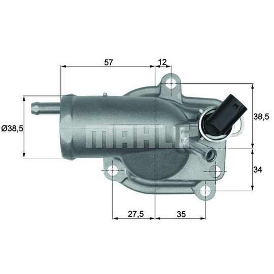 TH 9 87 - Thermostat, coolant 