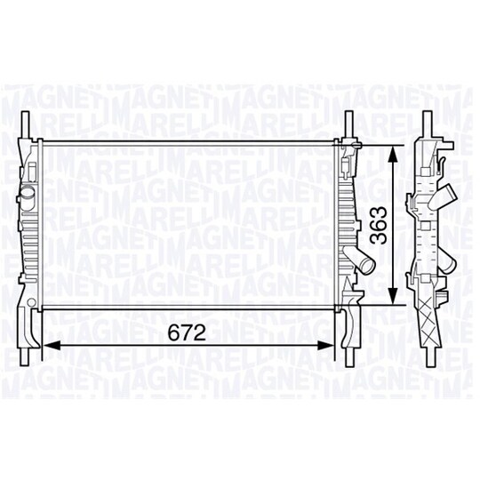 350213131800 - Radiator, engine cooling 