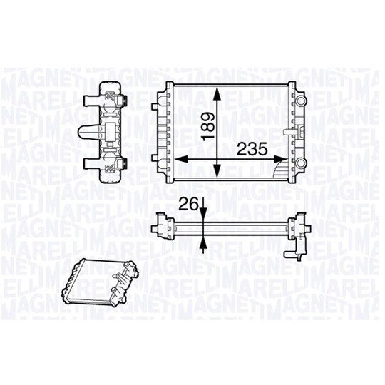 350213138900 - Radiator, engine cooling 