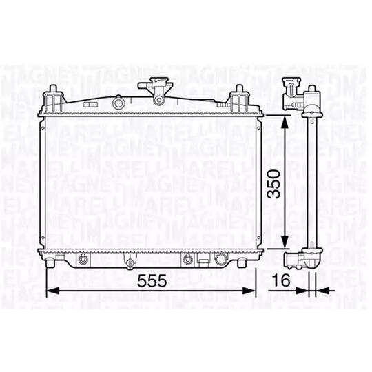 350213134300 - Radiator, engine cooling 