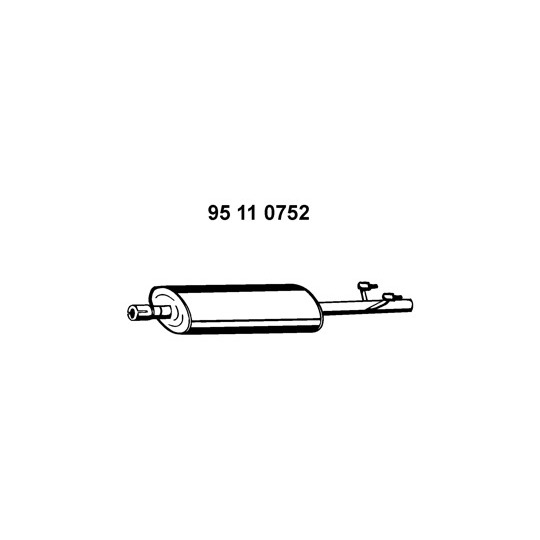 95 11 0752 - Middle Silencer 