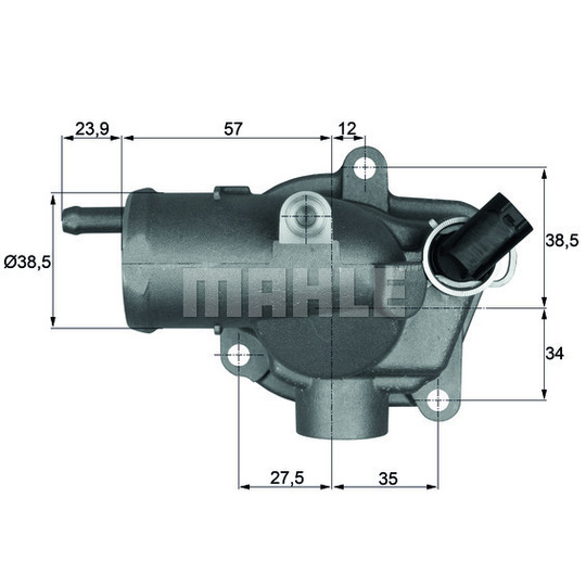 TH 11 87 - Thermostat, coolant 