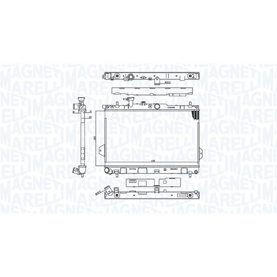 350213110400 - Radiaator, mootorijahutus 