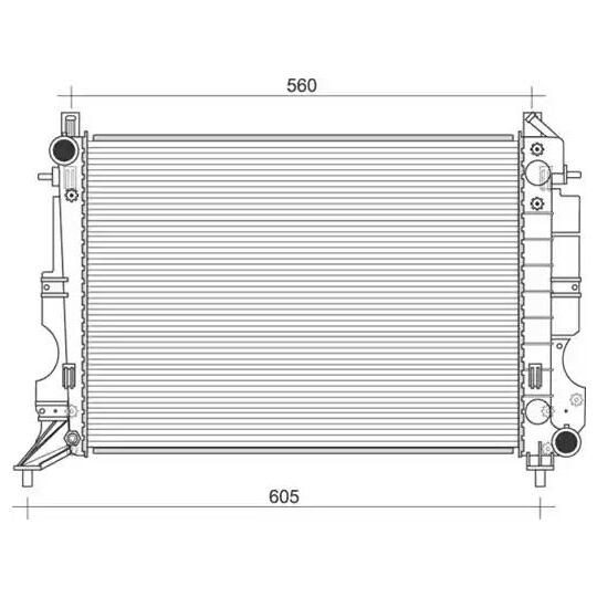 350213114700 - Radiator, engine cooling 