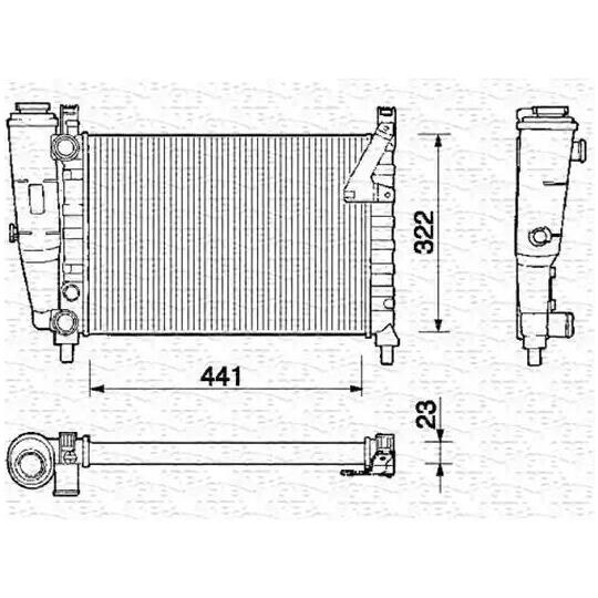 350213131000 - Radiator, engine cooling 