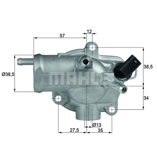 TH 13 92 - Thermostat, coolant 